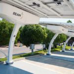 BeamSpot Ricarica innovativa: Beam Global trasforma i lampioni stradali in stazioni di ricarica sostenibili.